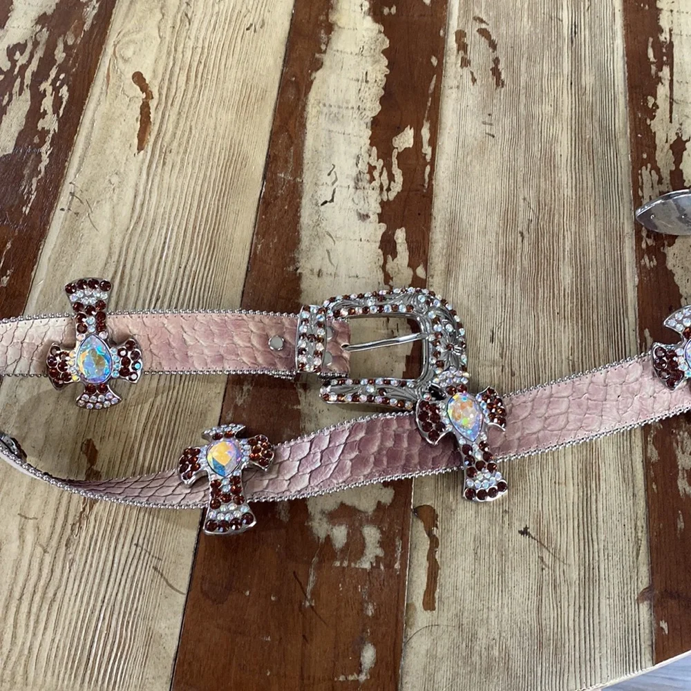 B.B Simon jeweled cross belt - Picture 2 of 5